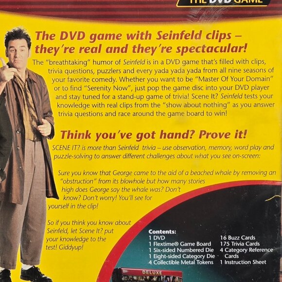 Deluxe Seinfeld SCENE IT? DVD Game in Collectors Tin - New Sealed - Picture 6 of 6